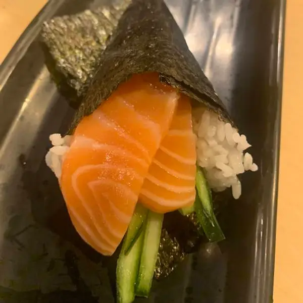 jensai-sushi - Salmon Handroll