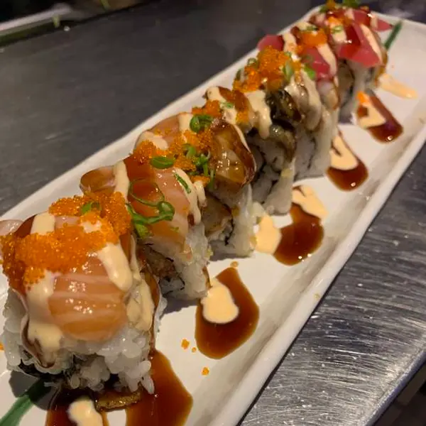 jensai-sushi - Golden Trio Roll