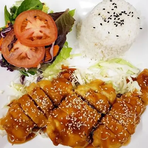 jensai-sushi - Sesame Chicken Plate