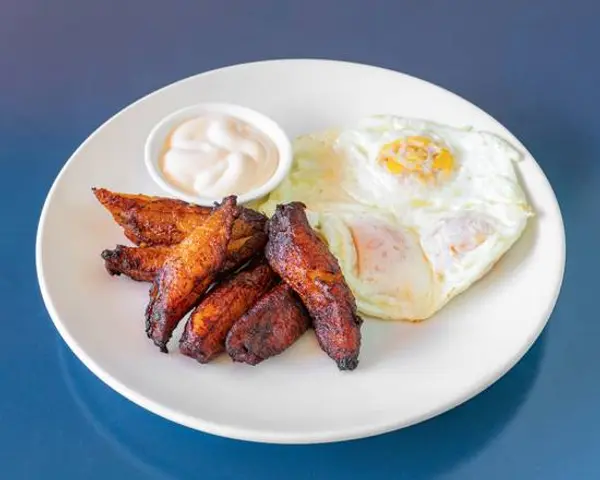 jessies-breakfast - Fry plantain and eggs