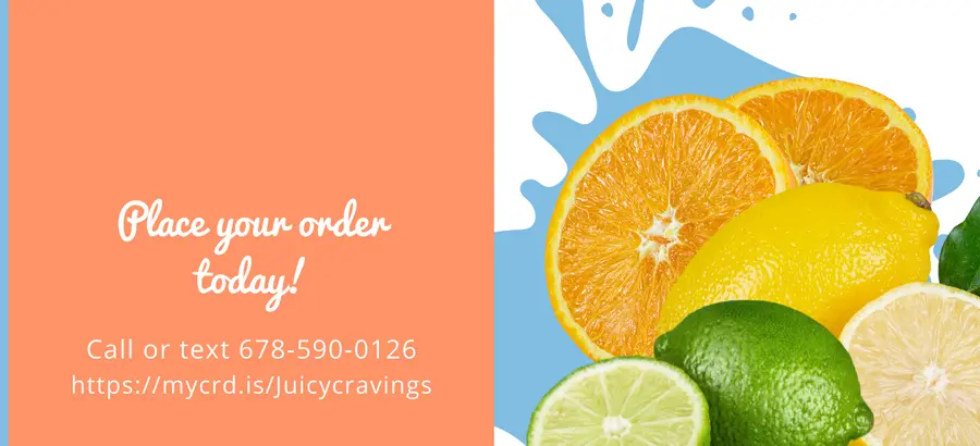 Menu image of Signature juices. juicy cravings's menu - atlanta | food truck in atlanta