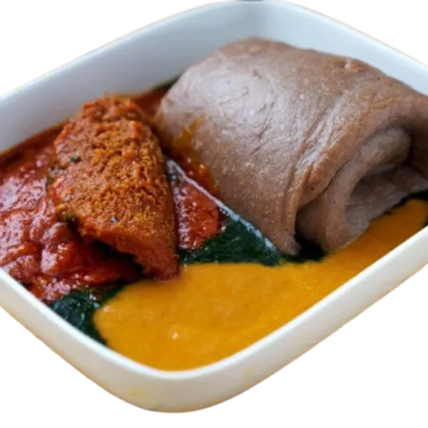 kalabash - Amala w Ewedu Soup