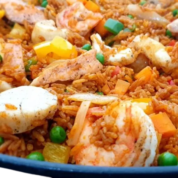 kalabash - Jollof Rice w Shrimp and Octopus