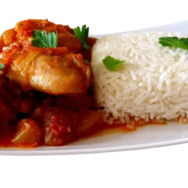 kalabash - Plain Rice with Tomato Sauce