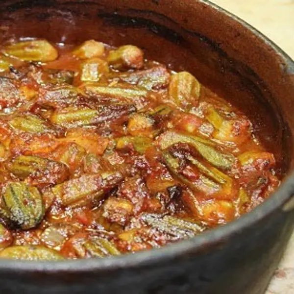 karnak-restaurant-grand-plaza - Plain okra casserole