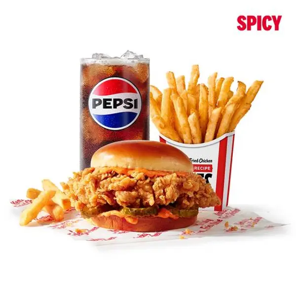 kfc - Spicy Chicken Sandwich Combo