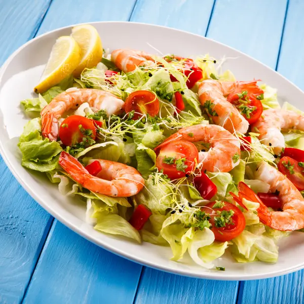 khazri-recreation-and-health - Caesar salad with shrimp