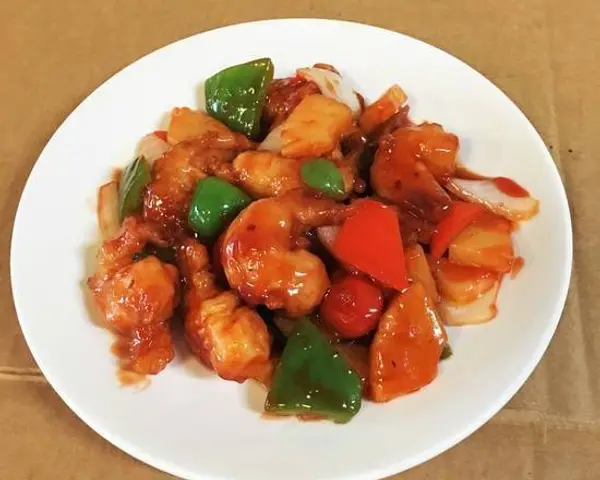 king-kee - Sweet and Sour Prawns 甜酸虾