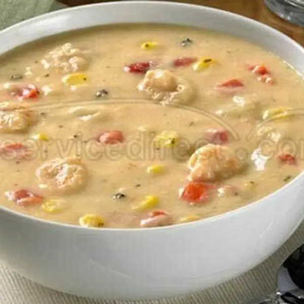 king-of-koshary - Shrimp and Corn chowder  soup