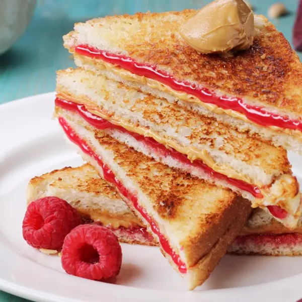 kings-park-cafe - Butter Jam Toast Sandwich