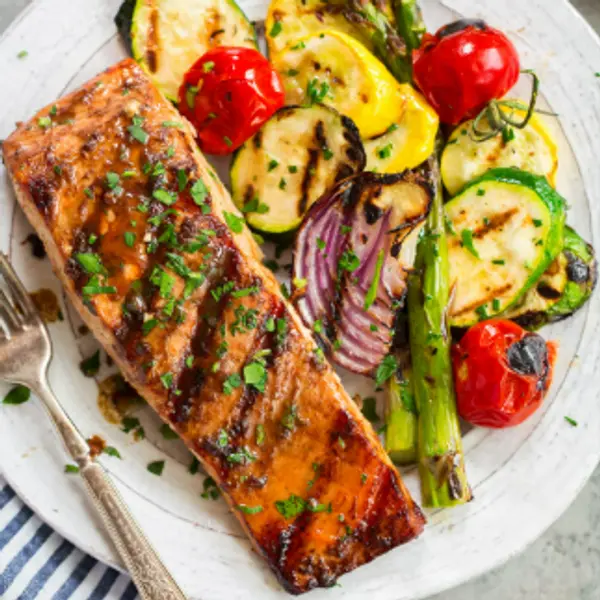 krill-dine-in-style-restaurant - Barbecued Salmon