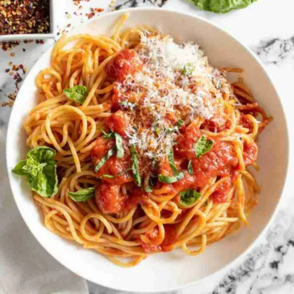 krill-dine-in-style-restaurant - Pasta with Tomatoes and Basil