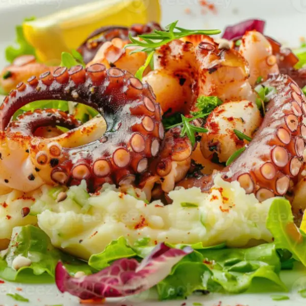 krill-dine-in-style-restaurant - Grilled Octopus