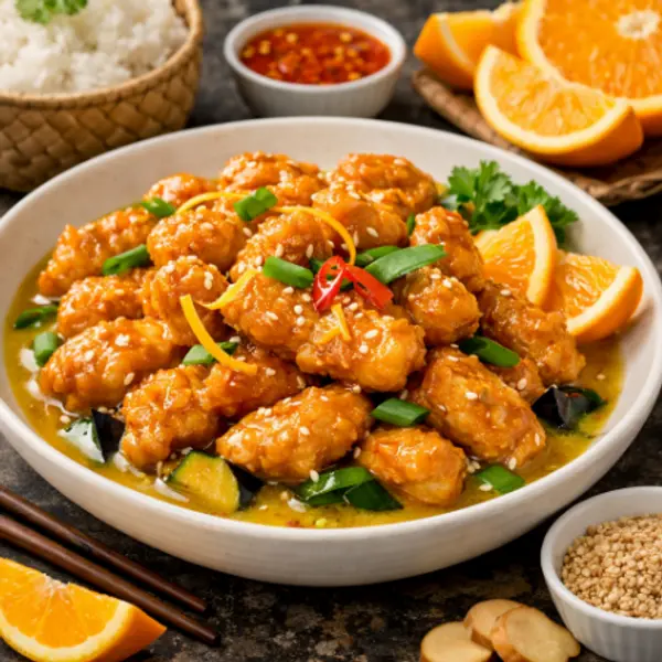 krill-dine-in-style-restaurant - Healthy Orange Chicken