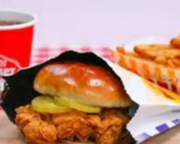 krispy-krunchy-chicken - Krispy Chicken Sandwich Combo