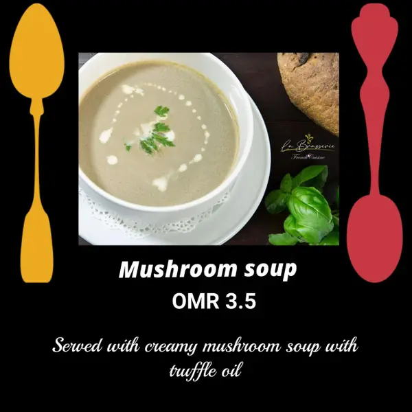 la-brasserie-restaurant - Mushroom Soup