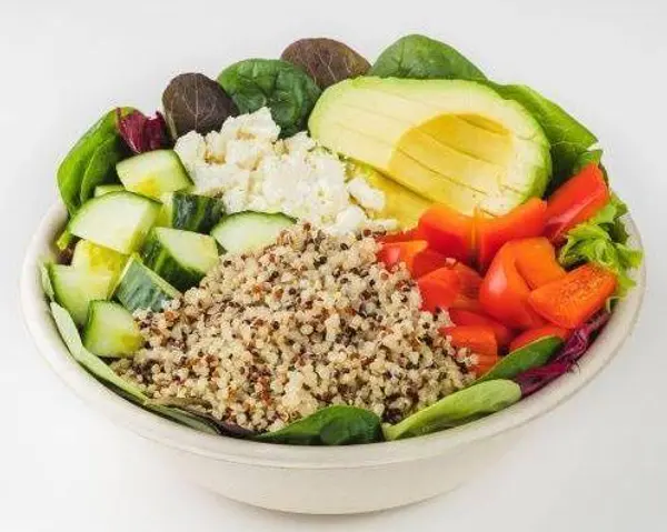 ladle-leaf - Quinoa Feta Avocado Grain Bowl