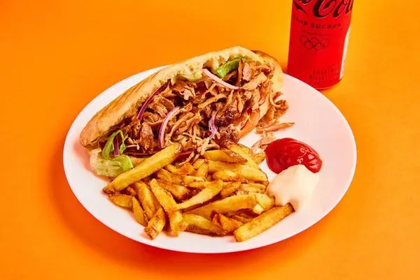 las-des-kebab - Menu sandwich kebab pain turc