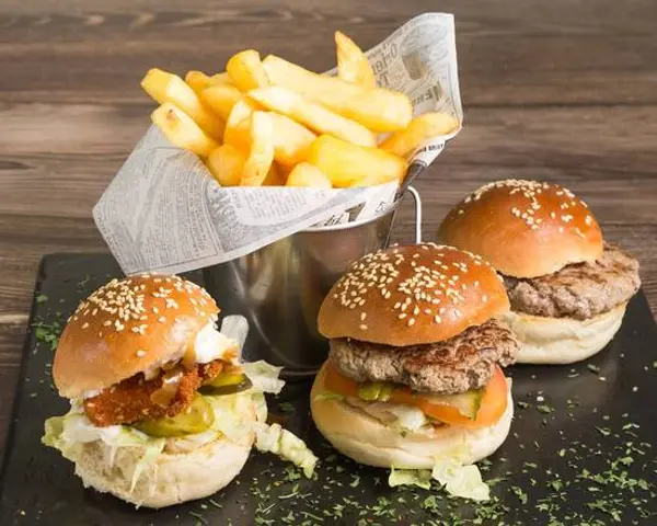 latelier-burger-levallois - Trio Mini Burger