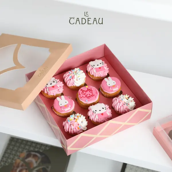 le-cadeau - Baby Cupcake Box - Pink