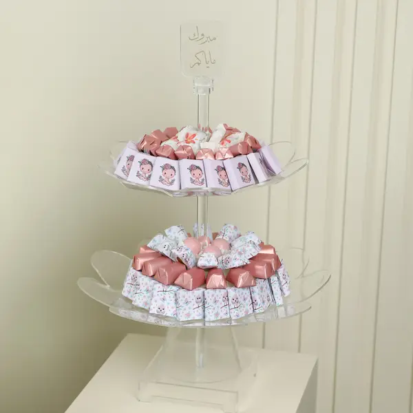 le-cadeau - New Born Two layer Tray - Pink