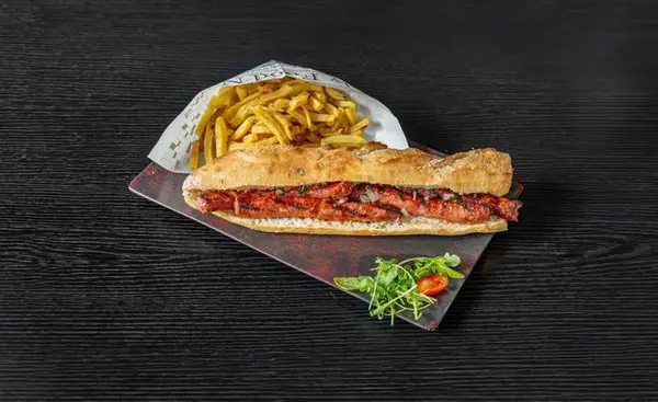 les-garcons-bouchers-restaurant-cacher - Sandwich merguez