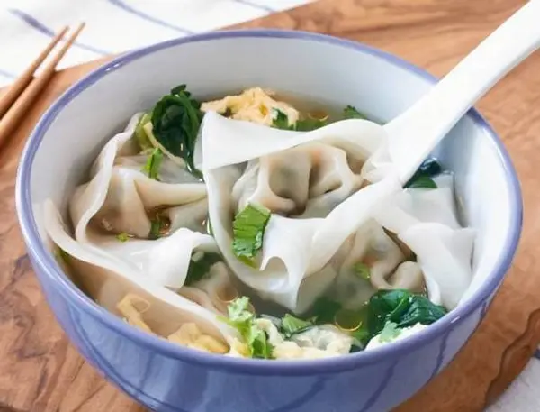 little-sichuan - Shanghai Style wonton soup 上海荠菜云吞汤