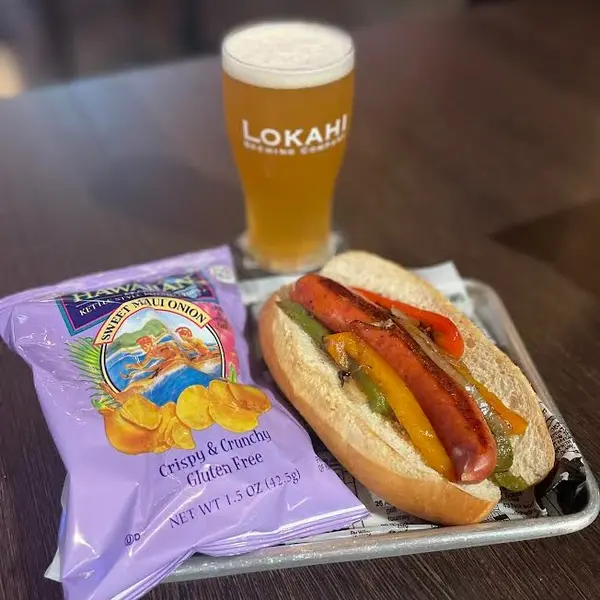 lokahi-brewing-company - Especial: salchichas polacas, pimientos morrones, cebollas y patatas fritas