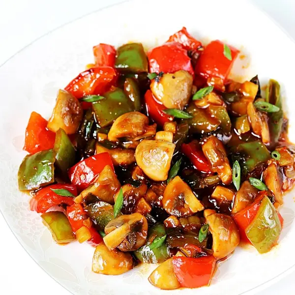 luxury-cafe - CRISPY CHILLI MUSHROOM