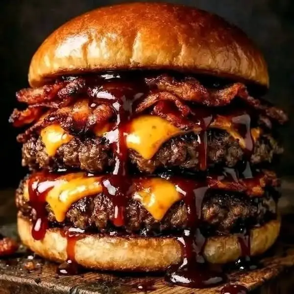luxury-cafe - BBQ Chicken Burger