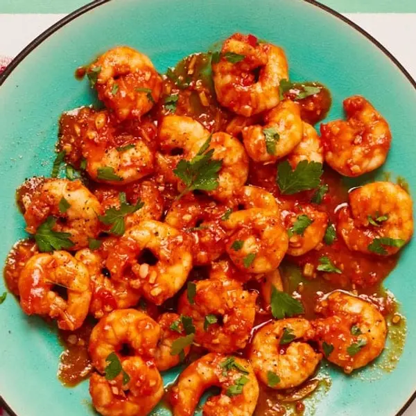 luxury-cafe - Hot garlic prawn