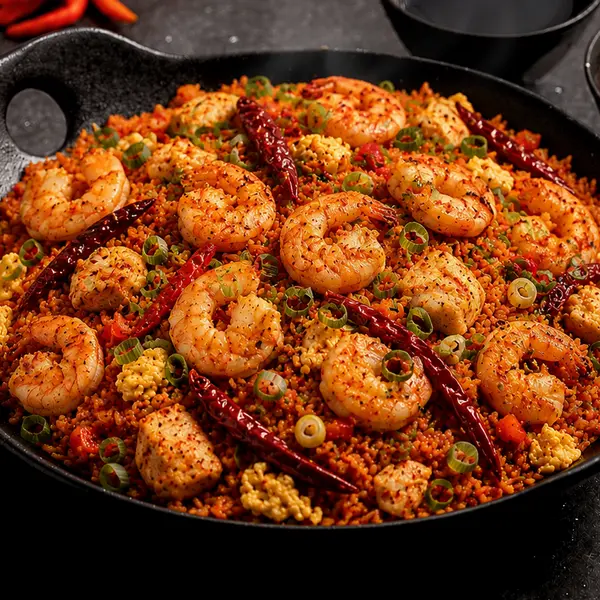 luxury-cafe - Schezwan mixed fried rice