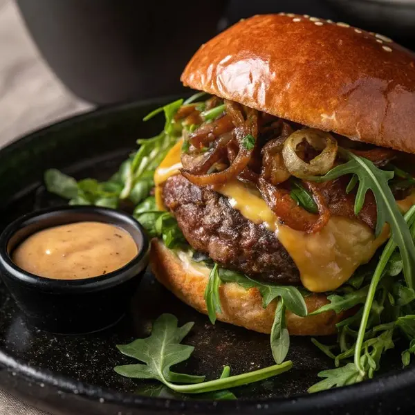 luxury-cafe - Spicy Peri Peri Chicken Burger