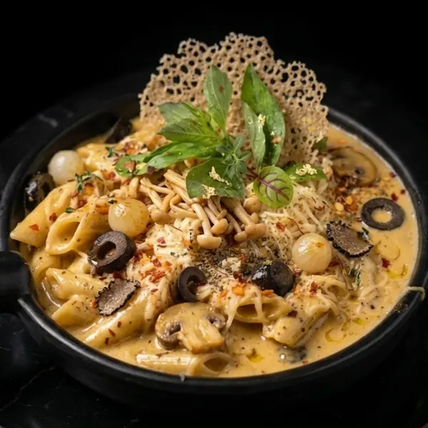 luxury-cafe - MUSHROOM CREAMY PASTA