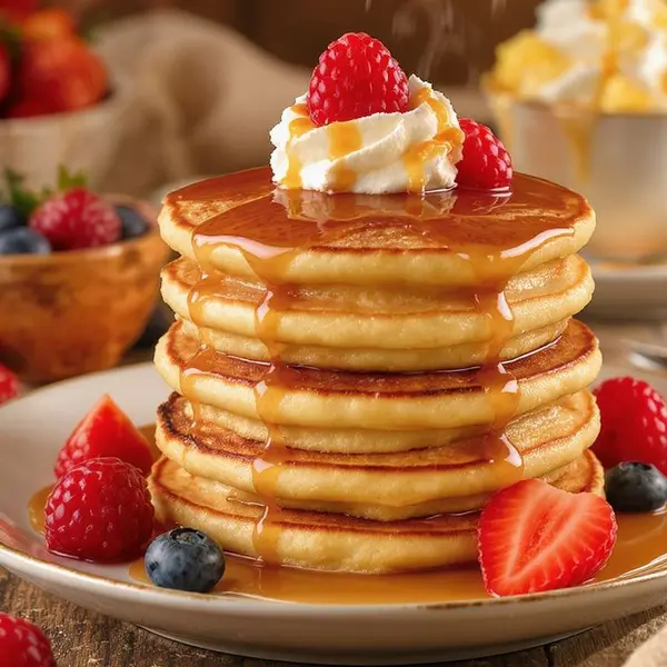 luxury-cafe - Strawberry Silk Pancake