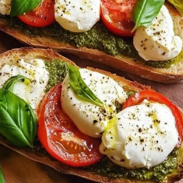 luxury-cafe - Pesto Bruschetta (Vegetarian)