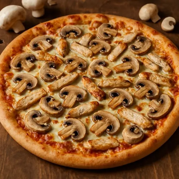 luxury-cafe - Butter chicken pizza