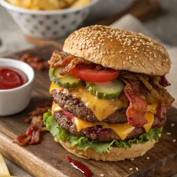 luxury-cafe - Chicken Maharaja Burger