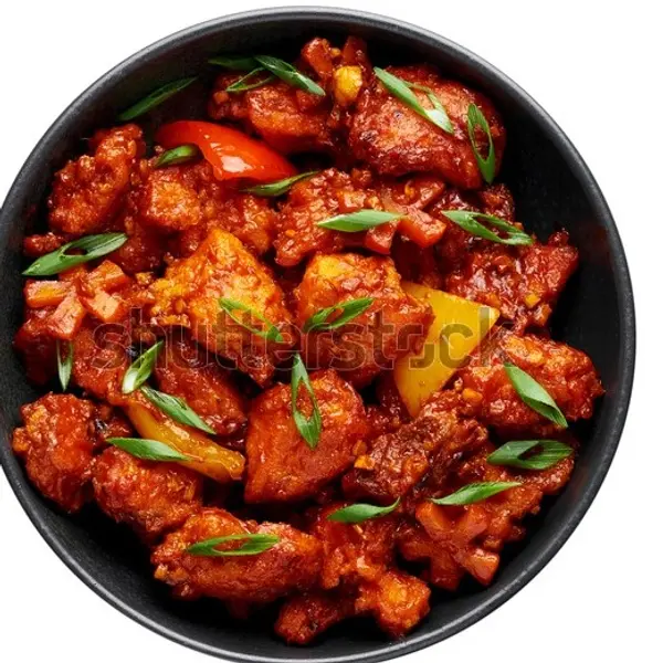 luxury-cafe - Schezwan fish (8 pcs)