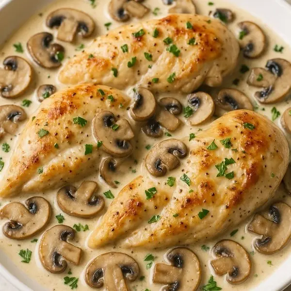 luxury-cafe - Chicken Mushroom Steaks