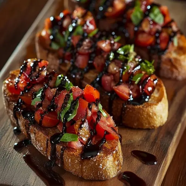 luxury-cafe - Classic Tomato Basil Bruschetta Veg
