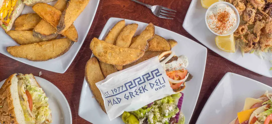 Menu image of Fried chicken & greek fries. mad greek deli's menu - portland | restaurants in portland