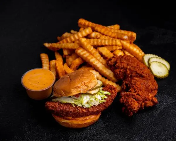 main-chick-hot-chicken - Combo 1 - MC Sandwich, Tender, Fries