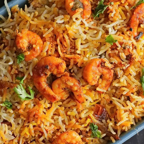 malik-biryani-barbecue-restaurant - Prawns Biryani