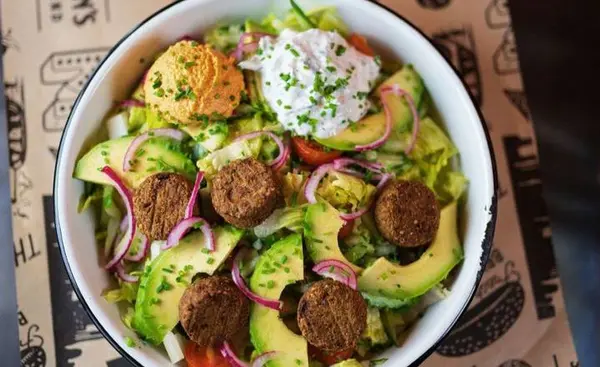 manhattns-burgers - Soho Veggie Falafel Salad 🌱