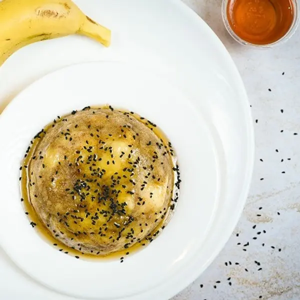 maraheb - bread with banna & honey  فتة موز و عسل