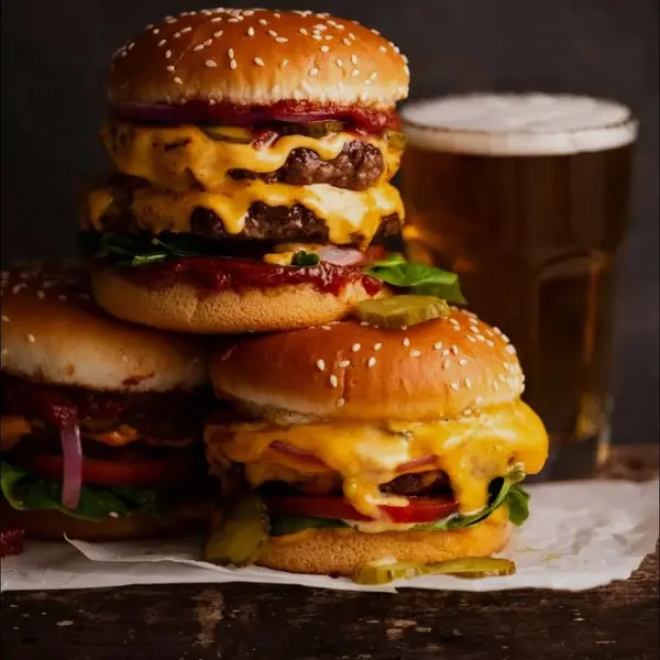 mavi-masa-balik-restaurant-cafe-bar - DOUBLE CHIZBURGER (double cheeseburger)