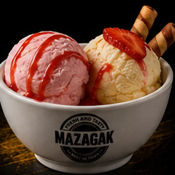 mazagak-cafe - ٢ بوله ايس كريم