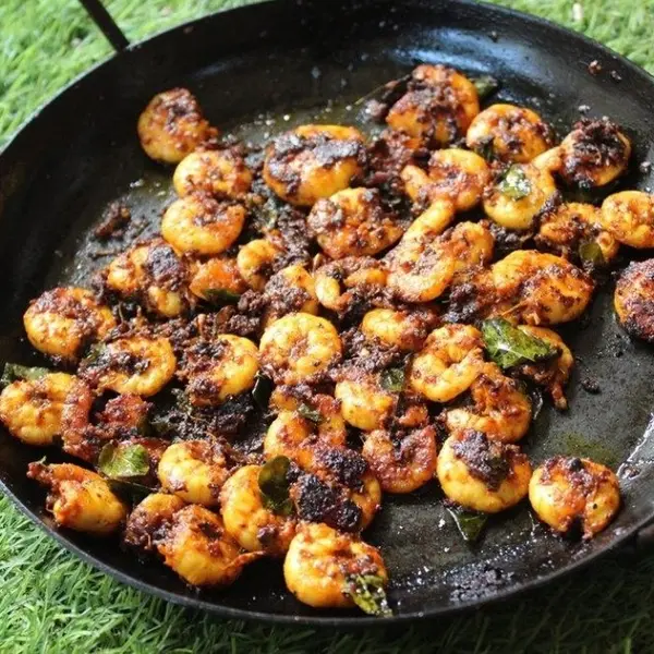meenukadai - Prawns Tawa Fry