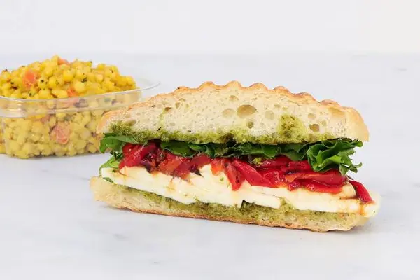 mendocino-farms - 1/2 Vegetarian Pesto Caprese Sandwich